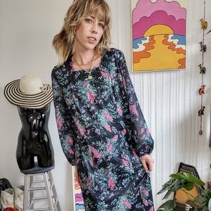 Vintage Floral House Dress Nightgown